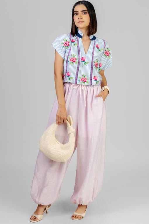 BLUSA ROSA STRIPE
