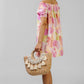 VESTIDO ROSA FLORAL
