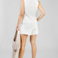 CONJUTO CHALECO Y SHORT BLANCO