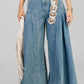 PANTALON PLISES DENIM