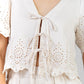 CONJUNTO BLUSA LAZOS BEIGE
