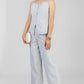 CONJUNTO BLUSA TIRANTE RAYA