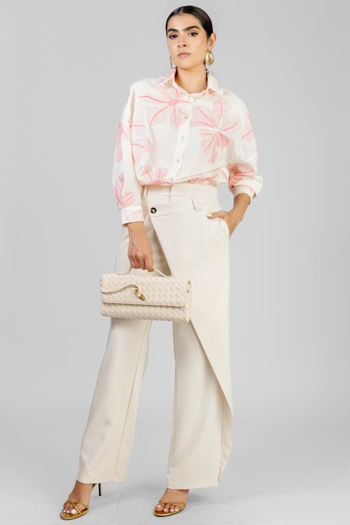 CAMISA FLORES BORDADAS