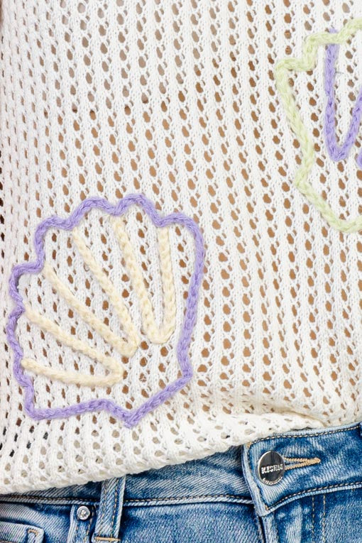 BLUSA CROCHET CONCHAS