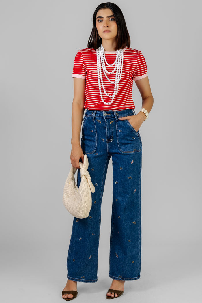 PANTALON FLORA WIDE