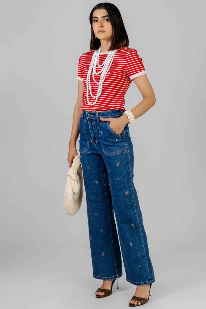 PANTALON FLORA WIDE