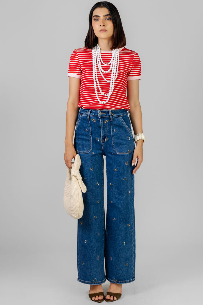 PANTALON FLORA WIDE