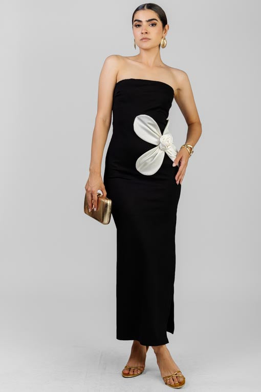VESTIDO FLOR BLANCA
