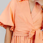 VESTIDO MANGA ABULLONADA