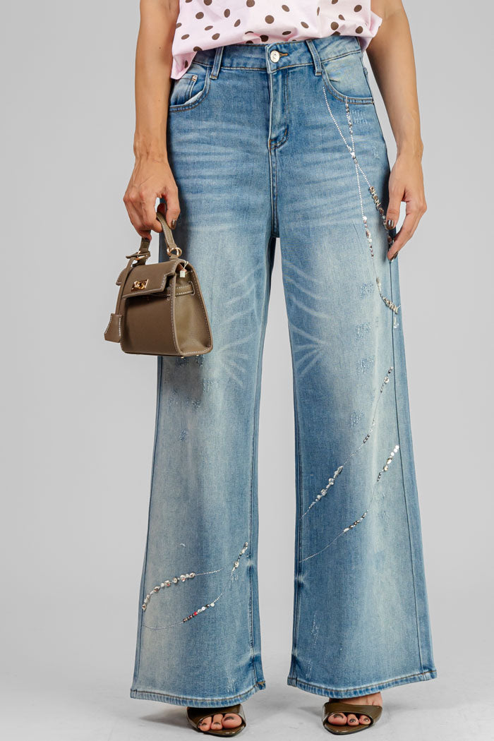 PANTALON CRYSTAL DENIM