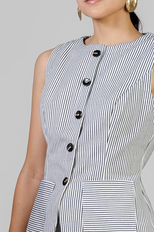 CONJUNTO CHALECO RAYAS