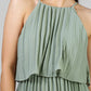 VESTIDO PLISES VERDE