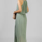 VESTIDO PLISES VERDE