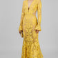 VESTIDO ENCAJE AMARILLO