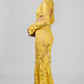 VESTIDO ENCAJE AMARILLO