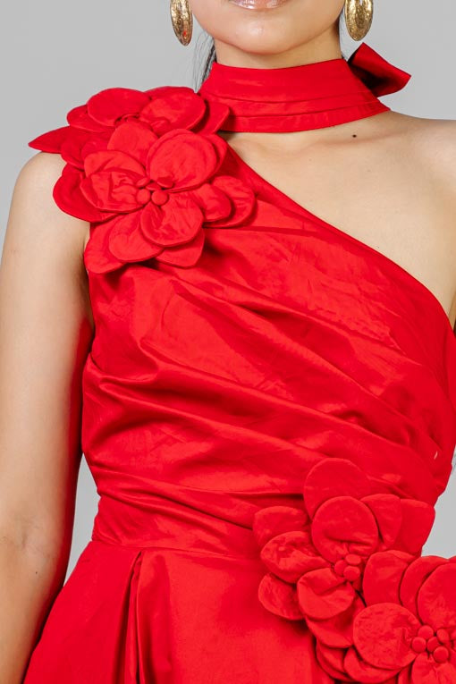 VESTIDO BROCHE FLORES
