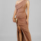 VESTIDO NUDO FRUNCE