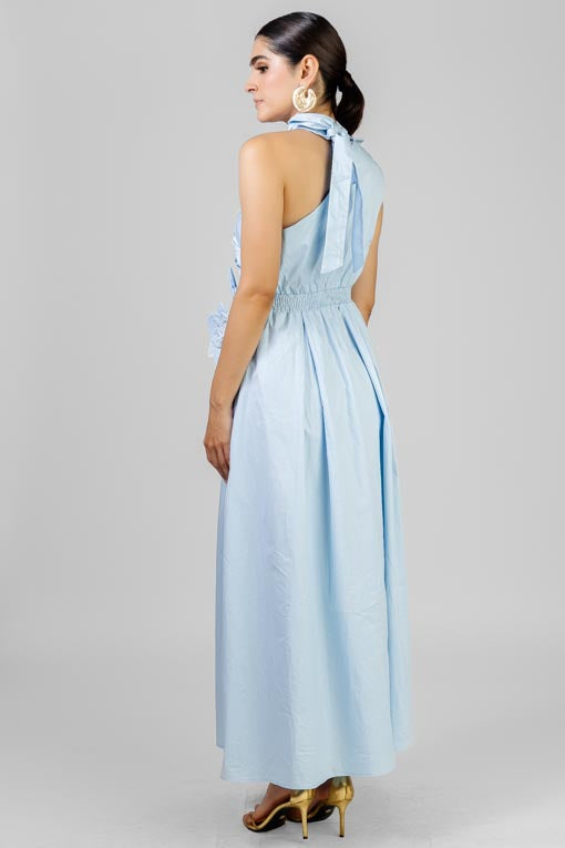 VESTIDO BROCHE FLORES