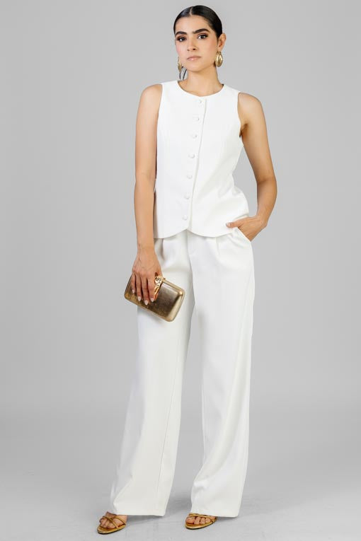 CONJUNTO CHALECO BLANCO