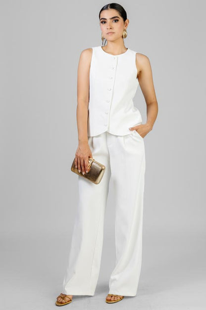 CONJUNTO CHALECO BLANCO