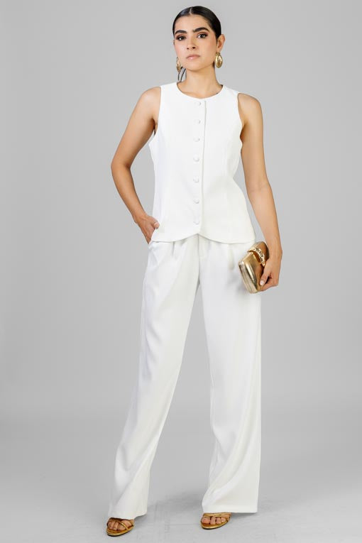 CONJUNTO CHALECO BLANCO