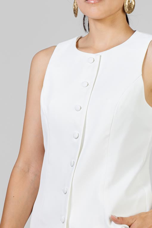 CONJUNTO CHALECO BLANCO