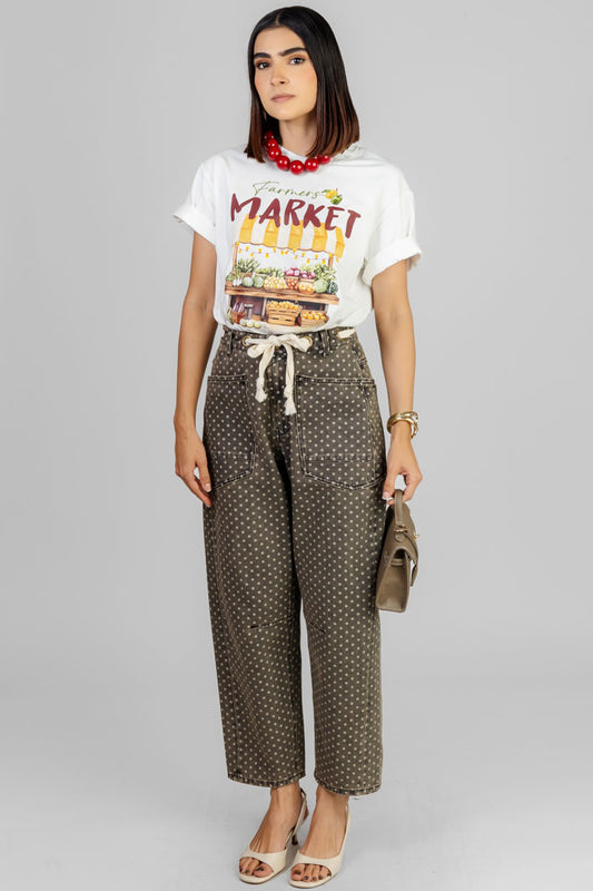 PANTALON LATTE DOTS
