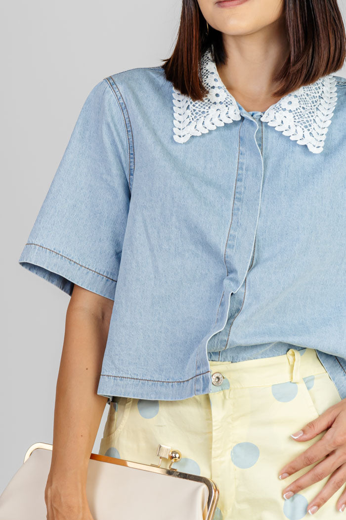 BLUSA DENIM ROMANCE
