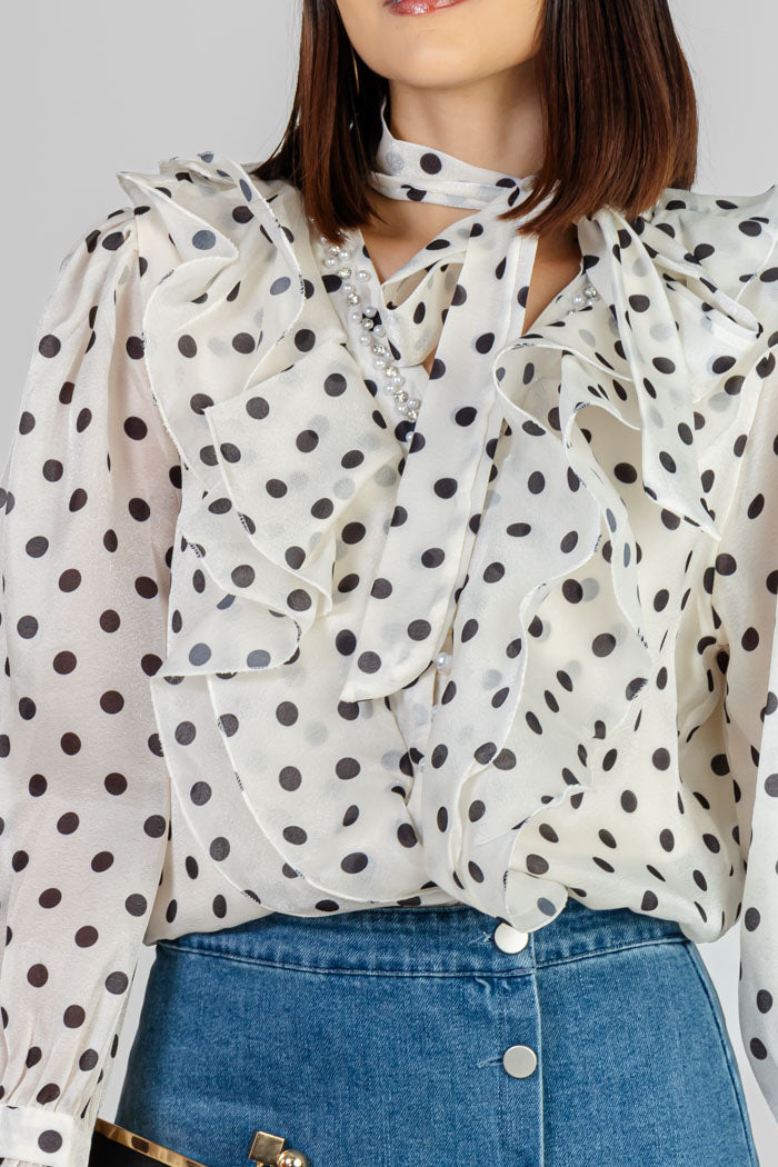 BLUSA CHARM DE PERLAS