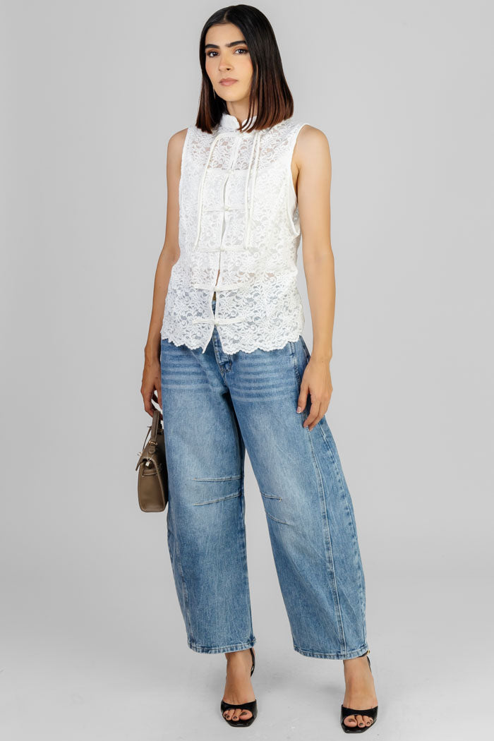 BLUSA ENCAJE BLANC
