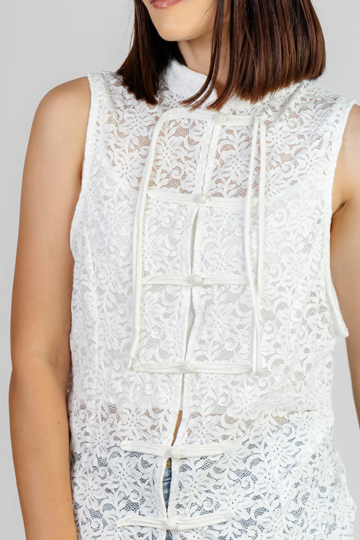 BLUSA ENCAJE BLANC