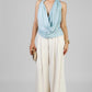 BLUSA HALTER BOLAS