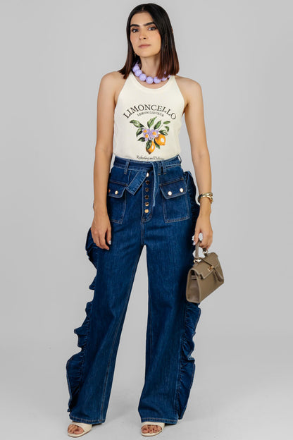 PANTALON RUFFLE