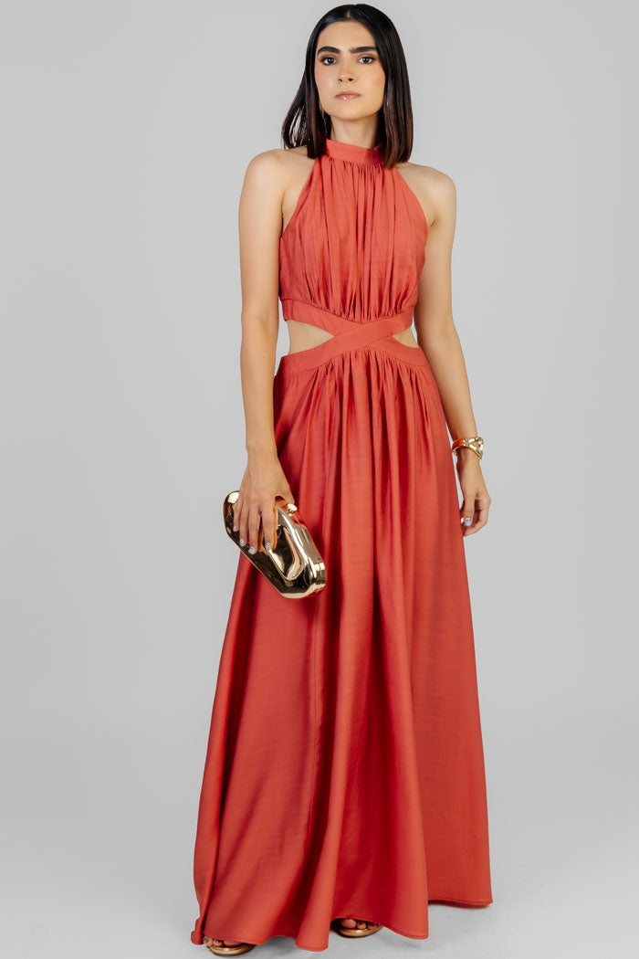VESTIDO CORAL ELEGANCE