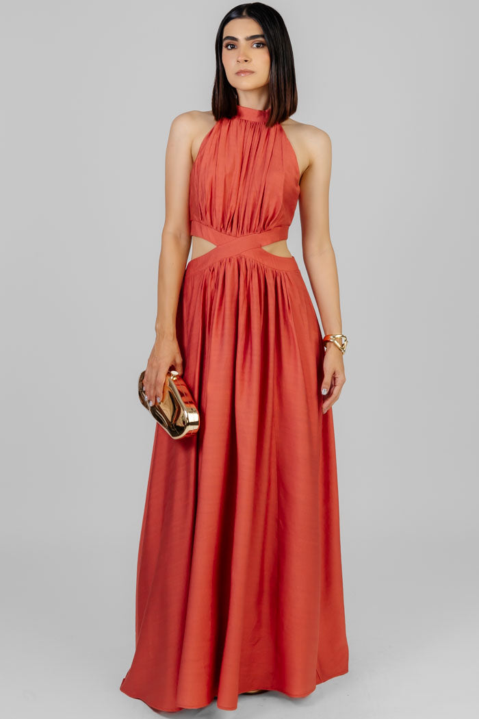 VESTIDO CORAL ELEGANCE