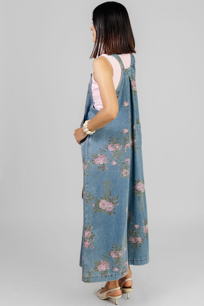 OVEROL DENIM FLORAL