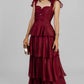 VESTIDO MAXI ESCALONADO