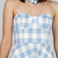 CONJUNTO STRAPLESS PEPLUM