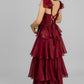 VESTIDO MAXI ESCALONADO
