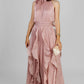 VESTIDO GALA VOLANTES