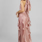 VESTIDO GALA VOLANTES