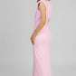 VESTIDO DRAPEADO ROSA