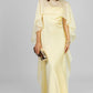 VESTIDO LARGO CAPA AMARILLO