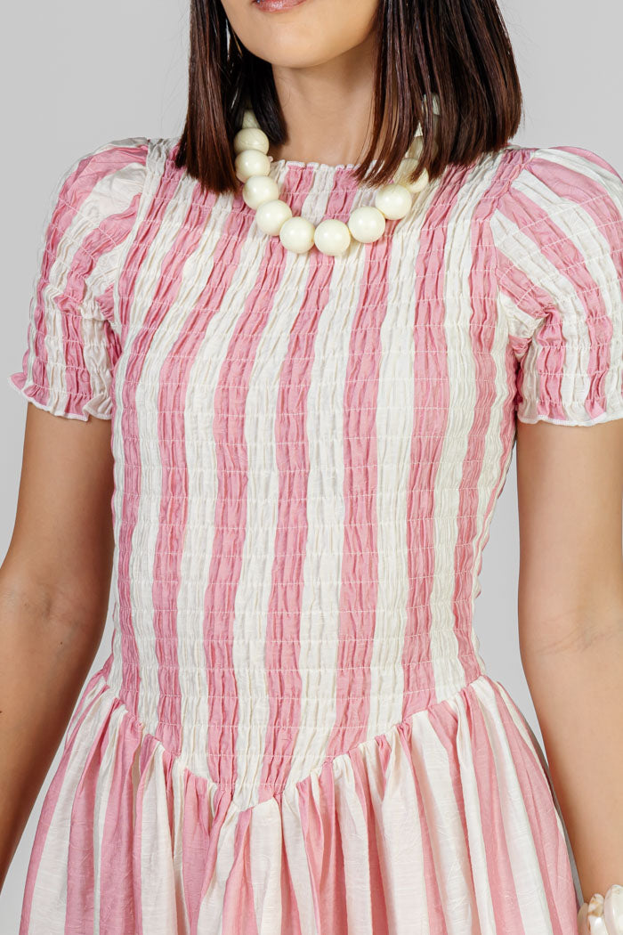 VESTIDO RAYA ROSA