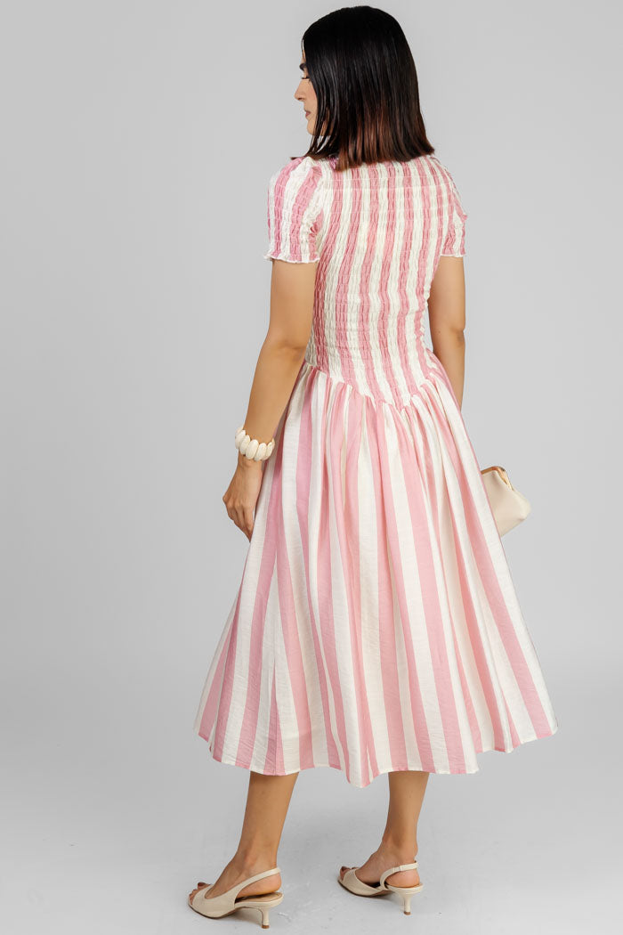VESTIDO RAYA ROSA