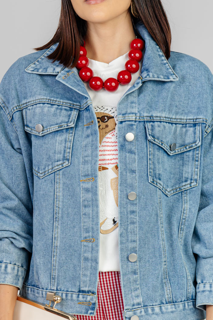 CHAQUETA DENIM CARTOON