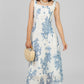 VESTIDO MIDI ESTAMPADO AZUL