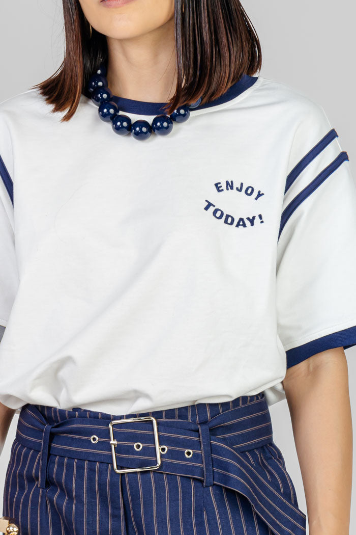 BLUSA BLANCA ENJOY TODAY