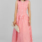 VESTIDO MIDI CUADROS VICHY