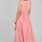VESTIDO MIDI CUADROS VICHY